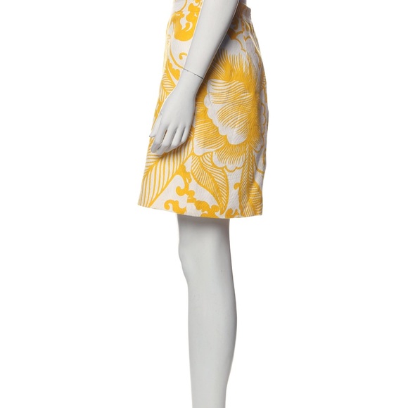 Milly yellow printed skirt - Picture 3 of 3